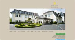 Desktop Screenshot of hotelsonne.de